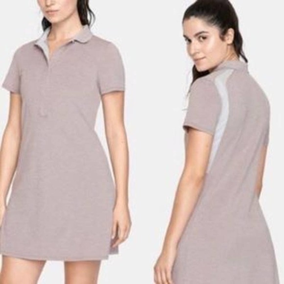 Outdoor Voices Players Polo Athletic Tennis Dress Size XS Bloom Short Sleeve - Picture 1 of 7